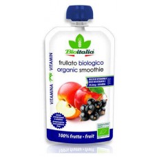 Смузи Bioitalia с яблоком и черной смородиной, 120 г (kastd) в магазинах Ашан