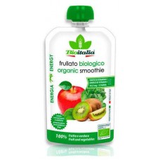 Смузи Bioitalia из яблока киви и шпината, 120 г (kastd) в магазинах Ашан