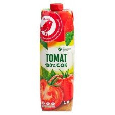 Сок томатный АШАН Красная птица с мякотью, 1 л (kastd) в магазинах Ашан