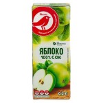 Cок яблочный АШАН Красная птица, 200 мл (kastd)