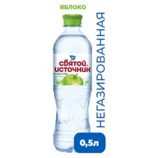Вода питьевая Святой Источник яблоко, 500 мл (kastd) в магазинах Ашан