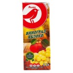 Сок АШАН Красная птица виноградно-яблочный с 3 лет, 200 мл (kastd)