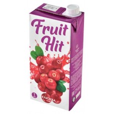 Морс Fruit Hit из Дикорастущей клюквы, 1 л (kastd) в магазинах Ашан
