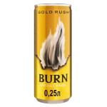 Энергетический напиток Burn Gold Rush сильногазированный, 250 мл (kastd)