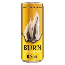 Энергетический напиток Burn Gold Rush сильногазированный, 250 мл (kastd) в магазинах Ашан