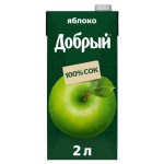 Сок Добрый Яблоко, 2 л (kastd)