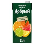 Нектар Добрый Бодрый цитрус, 2 л (kastd)