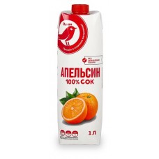 Сок апельсиновый АШАН Красная птица, 1 л (kastd) в магазинах Ашан
