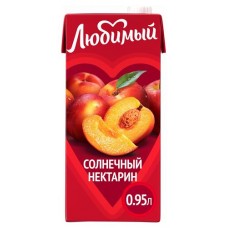 Нектар яблочный Любимый с персиком и нектарином, 950 мл (kastd) в магазинах Ашан