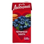 Напиток сокосодержащий Любимый Черничная забота, 950 мл (kastd) Напиток сокосодержащий Любимый Черничная забота, 950 мл (kastd)