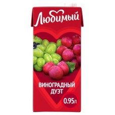 Нектар Любимый яблоко виноград, 950 мл (kastd) в магазинах Ашан