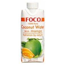 Вода кокосовая FOCO с манго, 330 мл (kastd) в магазинах Ашан