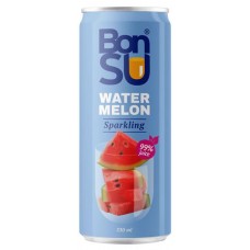 Напиток газированный BonSu Арбуз, 330 мл (kastd) в магазинах Ашан