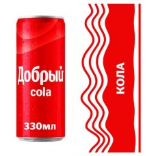 Напиток газированный Добрый Cola, 330 мл (kastd) в магазинах Ашан