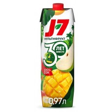 Нектар J7 Мультифрукт с мякотью, 970 мл (kastd) в магазинах Ашан