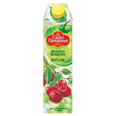 Нектар яблочный Сады Придонья с вишней, 1 л (kastd) в магазинах Ашан