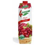 Морс клюквенный 4 Сезона, 1 л (kastd)