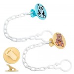 Прищепка для соски Курносики с цепочкой Мишка (kastd) Прищепка для соски Курносики с цепочкой Мишка (kastd)