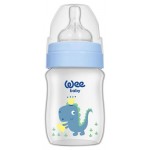 Бутылочка Wee Baby Classic Plus с широким горлышком для кормления с силиконовой соской размер Ė1, 150 мл (kastd)
