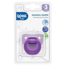 Пустышка ортодонтическая Wee Baby силиконовая матовая от 18 мес., 1 шт (kastd) в магазинах Ашан