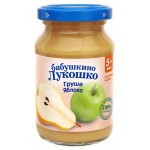 Пюре Бабушкино Лукошко Груша Яблоко с 5 мес., 190 г (kastd)