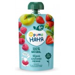 Десерт ФрутоНяня из яблок клубники и малины c 6 мес., 90 г (kastd)