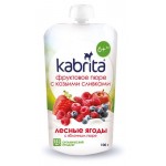 Пюре Kabrita с козьими сливками Лесные ягоды Яблоко 6+,100 г (kastd)