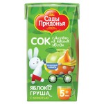Сок Сады Придонья Яблоко груша с мякотью с 5 месяцев, 125 мл (kastd) Сок Сады Придонья Яблоко груша с мякотью с 5 месяцев, 125 мл (kastd)