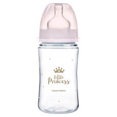 Бутылочка Canpol Babies Easy Start Royal Baby с широким горлышком антиколиковая с рождения, 240 мл (kastd) в магазинах Ашан