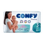 Подгузники Confy Premium Midi размер 3 4-9 кг, 36 шт (kastd) Подгузники Confy Premium Midi размер 3 4-9 кг, 36 шт (kastd)