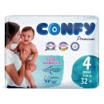 Подгузники Confy Premium Maxi, размер 4 7-14 кг, 32 шт (kastd) Подгузники Confy Premium Maxi, размер 4 7-14 кг, 32 шт (kastd)