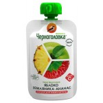 Пюре Черноголовка Бэйби яблоко земляника ананас, 85 г (kastd)