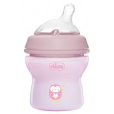 Бутылочка для кормления Chicco Natural Feeling розовая с рождения, 150 мл (kastd) в магазинах Ашан