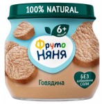 Пюре ФрутоНяня говядина с 6 мес., 80 г (kastd)