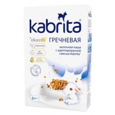 Сухая гречневая каша на адаптированной козьей смеси Kabrita 4+ БЗМЖ, 180 г (kastd) в магазинах Ашан