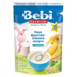Каша молочная Bebi Premium Фруктово-злаковое ассорти с 6 мес., 200 г