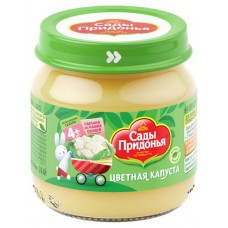 Пюре Сады Придонья цветная капуста с 4 мес., 80 г (kastd) в магазинах Ашан