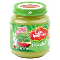 Пюре Сады Придонья из капусты брокколи с 4 мес., 120 г (kastd) в магазинах Ашан