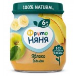 Пюре ФрутоНяня Яблоко и банан с 6 мес., 100 г (kastd)