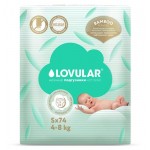 Подгузники Lovular Hot Wind Bamboo Powder S 4-8 кг, 74 шт (kastd)