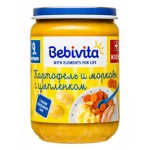 Пюре Bebivita Картофель и морковь с цыпленком с 9 мес., 190 г (kastd)