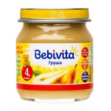 Пюре Bebivita Груша с витамином С с 4 мес., 100 г (kastd) в магазинах Ашан