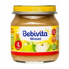 Пюре Bebivita Яблоко с витамином С с 4 мес., 100 г (kastd) в магазинах Ашан