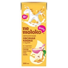 Каша безмолочная Nemoloko овсяная с грушей без варки с 8 мес, 200 мл (kastd) в магазинах Ашан
