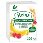 Каша молочная Heinz Многозерновая с бананом и малиной с 6 мес., 200 мл (kastd)