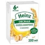 Каша молочная Heinz овсяная с бананом с 6 мес., 200 мл (kastd)