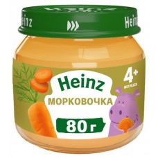 Пюре Heinz Морковочка с 5 мес., 80 г (kastd) в магазинах Ашан