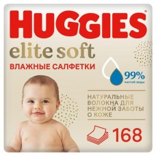 Влажные салфетки Huggies Elite Soft, 168 шт (kastd) в магазинах Ашан