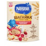 Каша молочная Nestle Шагайка 5 злаков мультизлаковая с овсяными хлопьями земляника садовая яблоко малина с 12 мес., 190 г (kastd)