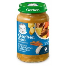 Пюре Gerber Говядина по-домашнему с морковью с 9 мес., 190 г (kastd) в магазинах Ашан